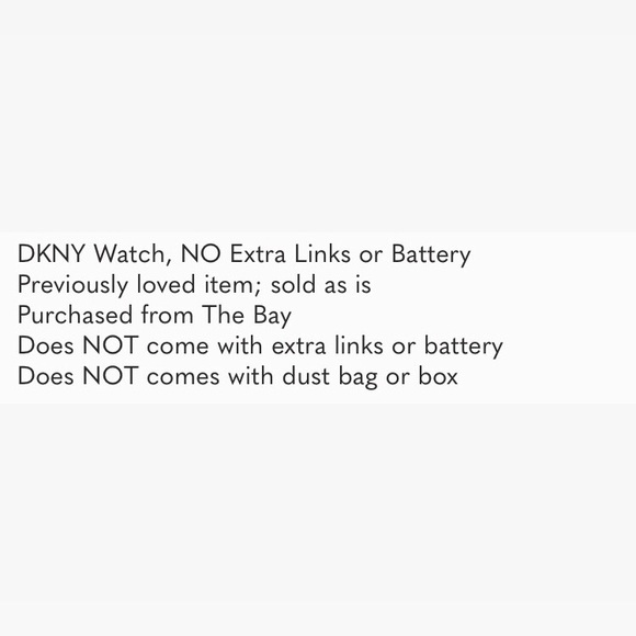 ✨2/$35✨ Watch: DKNY Watch, NO Extra Links or Battery 🛍 Bundle Me! - Picture 10 of 12